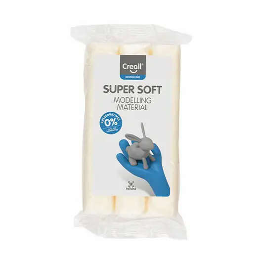 Creall Supersoft Klei Conserveringsvrij Wit - 500gr. Uitverkoop