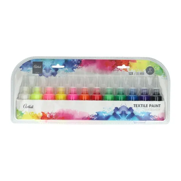 Textielverf 35ml - 12st. Direct Beschikbaar