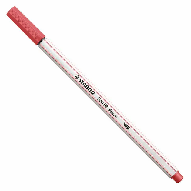 Hoge Kwaliteit STABILO Pen 68 Brush - Viltstift - Roestig Rood (47)