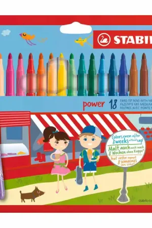 STABILO power Viltstiften - 18dlg. Fabrieksprijs
