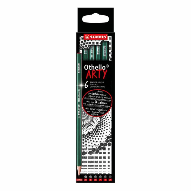 Gratis Retour STABILO Othello ARTY Potloten - 6dlg.
