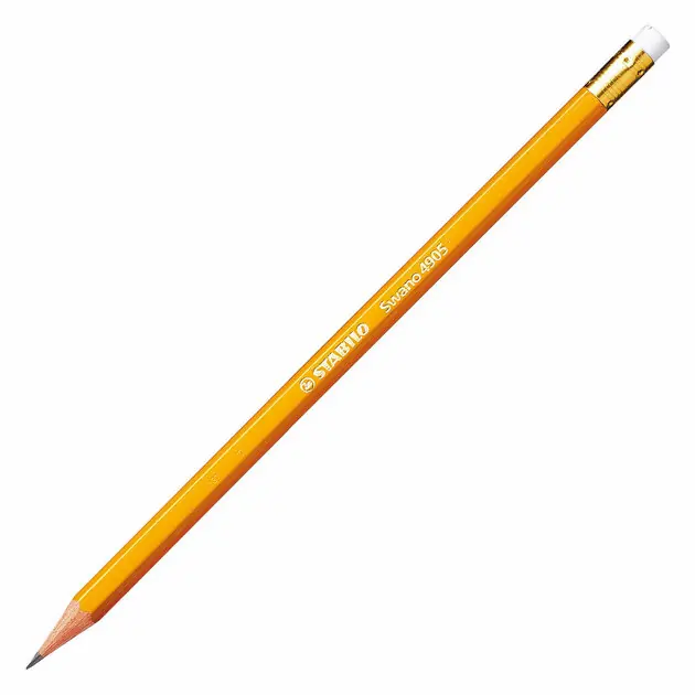 STABILO Swano HB Grafietpotlood met Gum - 12st. Must-Have