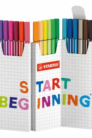 STABILO Pen 68 Zig Zag Viltstiften - 18dlg. Direct Beschikbaar