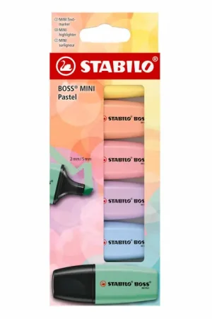 Lage Prijs STABILO BOSS MINI Pastel Markeerstiften - 6dlg.