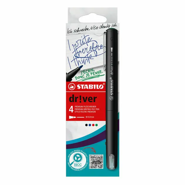 STABILO dr!ver Medium Fineliners - 4dlg. Shop Nu