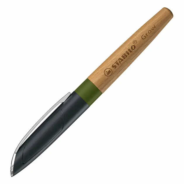 Laatste Kans STABILO Grow Vulpen - Mos Groen/Eikenhout