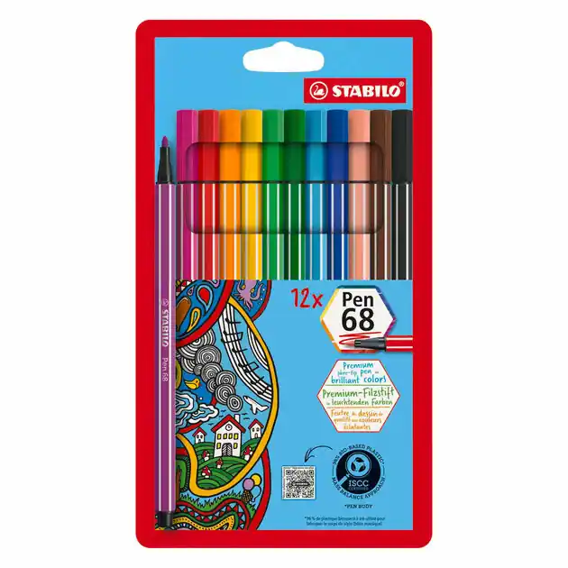 Koop Vandaag STABILO Pen 68 Viltstiften - 12dlg.