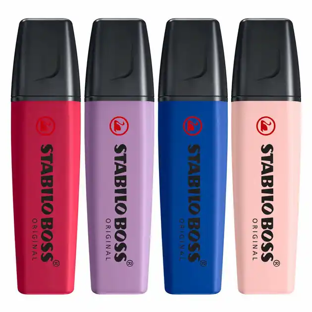 STABILO BOSS Wildflower Markeerstiften - 4dlg. Korting
