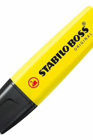 Goedkoop STABILO BOSS Original Markeerstiften Geel - 4st.