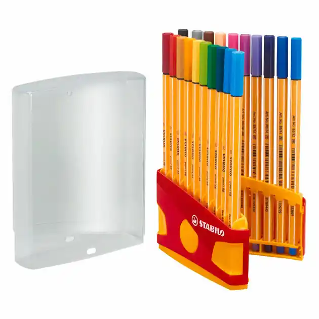 Weekendaanbieding STABILO point 88 ColorParade Fineliners Oranje/Rood - 20dlg.