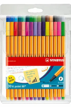 Betaalbaar STABILO point 88 Fineliners in Etui - 30dlg.