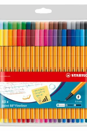 Veilige Betaling STABILO point 88 Fineliners in Etui - 40dlg.