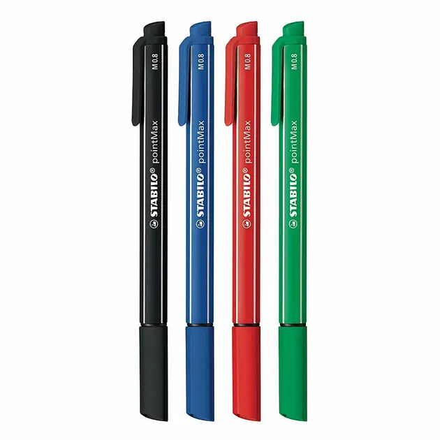 STABILO pointMax Fineliners - 4dlg. Populair