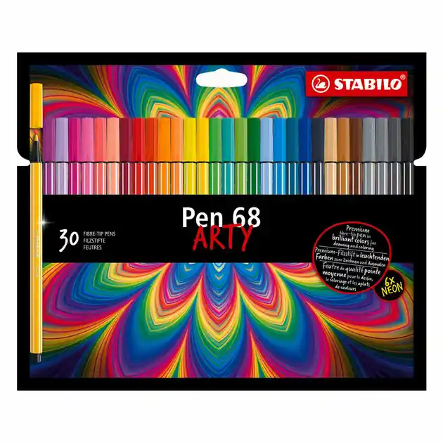 STABILO Pen 68 ARTY Viltstiften - 30dlg. Premium