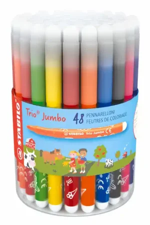 STABILO Trio Jumbo Schoolverpakking Vilstiften - 48dlg. Fabrieksprijs