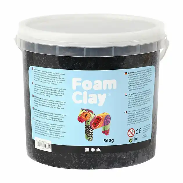 Nu Kopen Foam Clay - Zwart, 560gr.