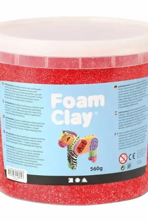 Express Levering Foam Clay - Rood, 560gr.