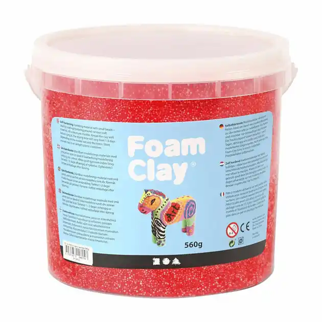 Express Levering Foam Clay - Rood, 560gr.