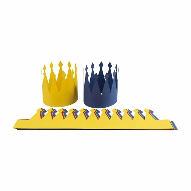 Kroon Karton Diverse Kleuren, 25st. Gecertificeerd