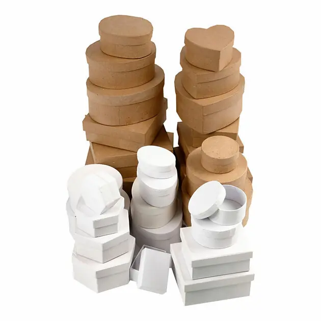 Dozen Bruin en Wit 6,5-18cm, 30st. Rechtstreeks Van De Fabrikant