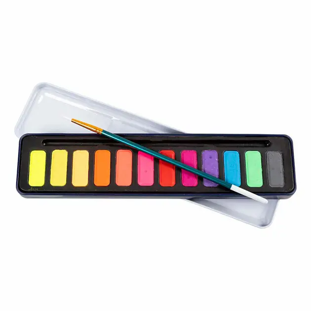 Aquarelset Pastel Kleuren - 12 Kleuren Express Levering