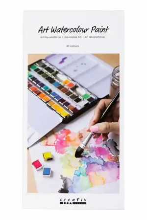 Weekendaanbieding Art Aquarelverf Standaardkleuren - 48 Kleuren