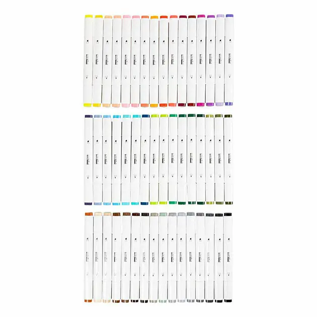 Tekenstift Lijndikte 1+8mm Standaardkleuren - 48st. Hete Deal