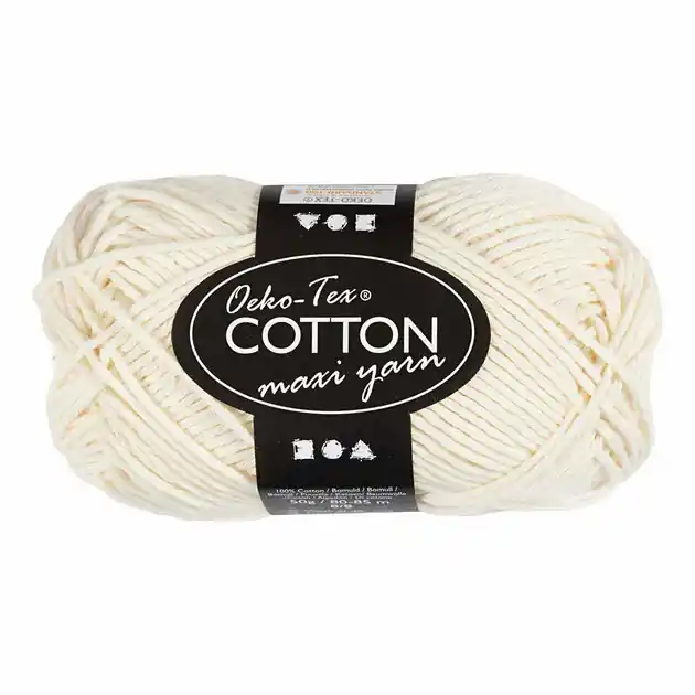 Katoengaren Afm 8/8 L: 80-85 M Off-White - 50gr. Direct Verzonden