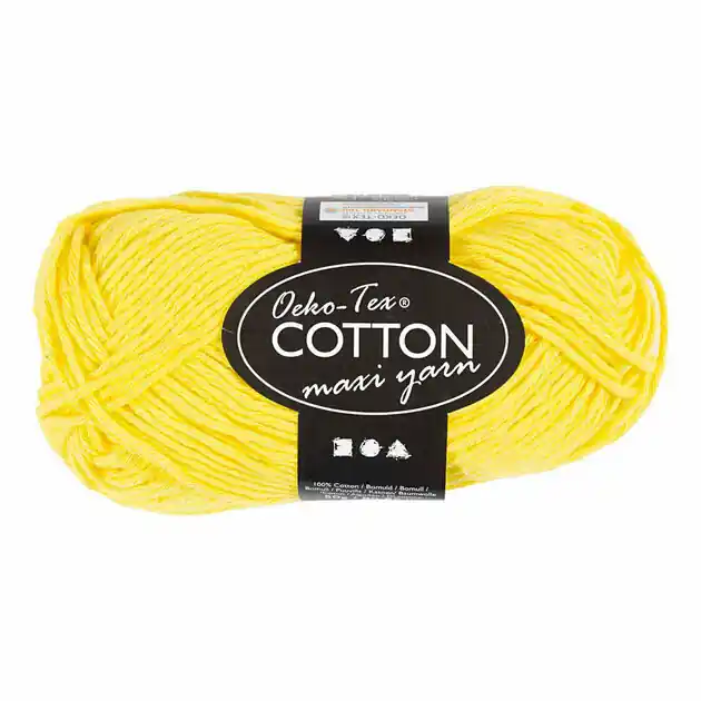 Veilige Betaling Katoengaren Afm 8/8 L: 80-85 M Geel - 50gr.