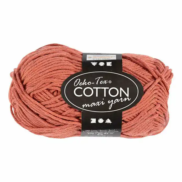 Katoengaren Afm 8/8 L: 80-85 M Terracotta - 50gr. Betrouwbaar