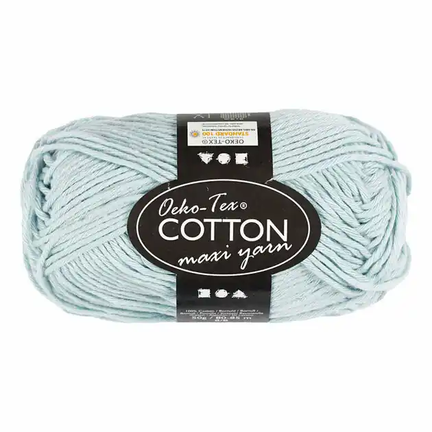 Nieuw Katoengaren Afm 8/8 L: 80-85 M Zacht Blauw - 50gr.