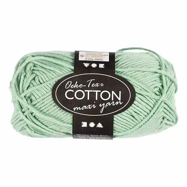 Katoengaren Afm 8/8 L: 80-85 M Mint Groen - 50gr. Favoriet