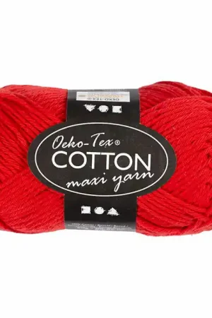 Alleen Vandaag Katoengaren Afm 8/8 L: 80-85 M Donkerrood - 50gr.
