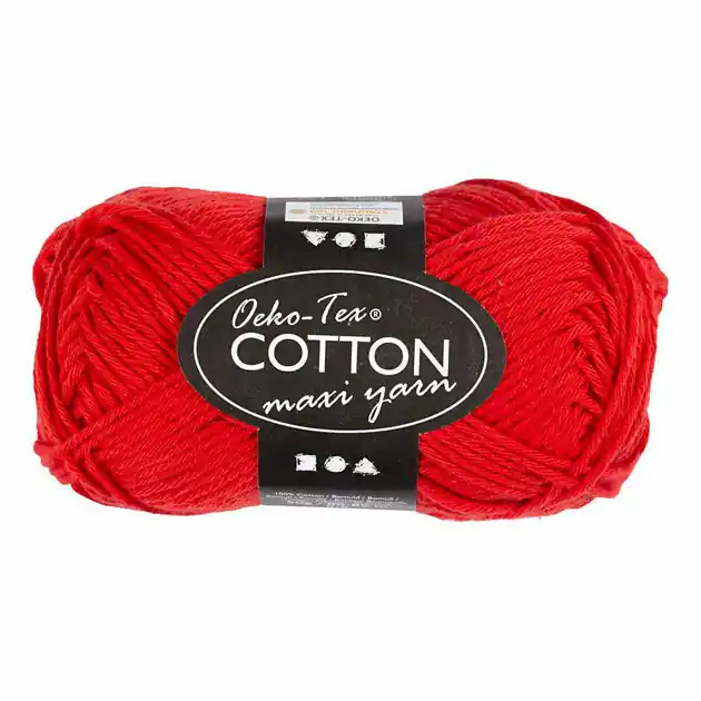 Alleen Vandaag Katoengaren Afm 8/8 L: 80-85 M Donkerrood - 50gr.