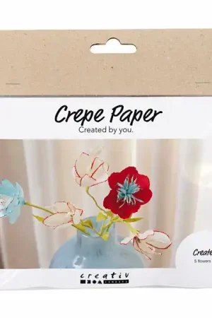 Alleen Vandaag Mini Hobbyset Bloemen van Crepepapier Pastelkleuren