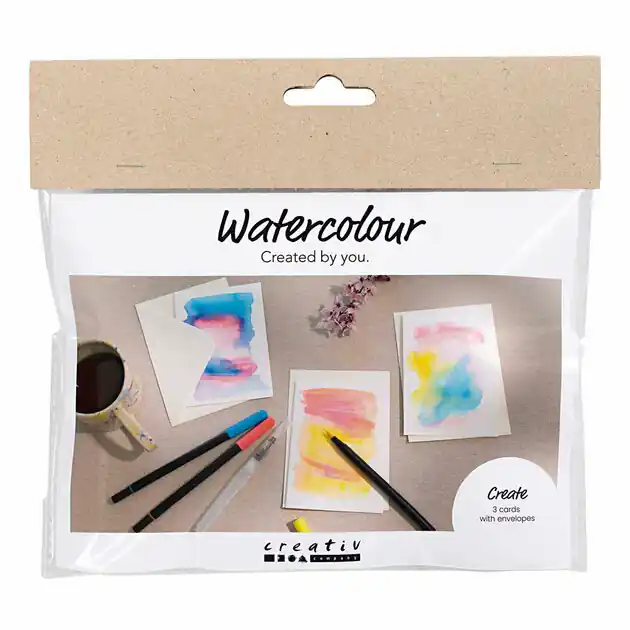 Mini Hobbyset Aquarel Kaarten en Enveloppen Rechtstreeks Van De Fabrikant