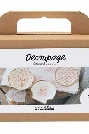Aanbieding Mini Hobbyset Decoupage Mosselschelpen Lichtroze