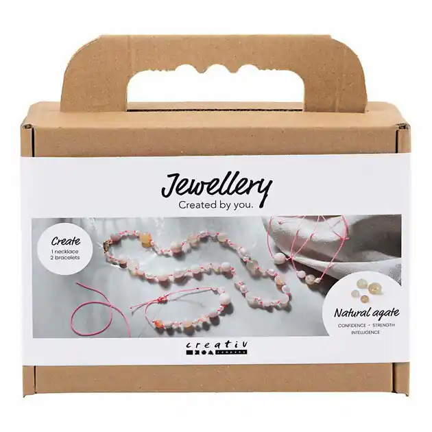 Fabrieksprijs Mini Hobbyset Sieraden Halskettingen en Armband Roze