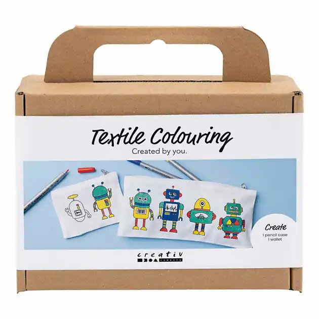 Mini Hobbyset Textiel Decoreren Robot Primair Kleuren Dagaanbieding