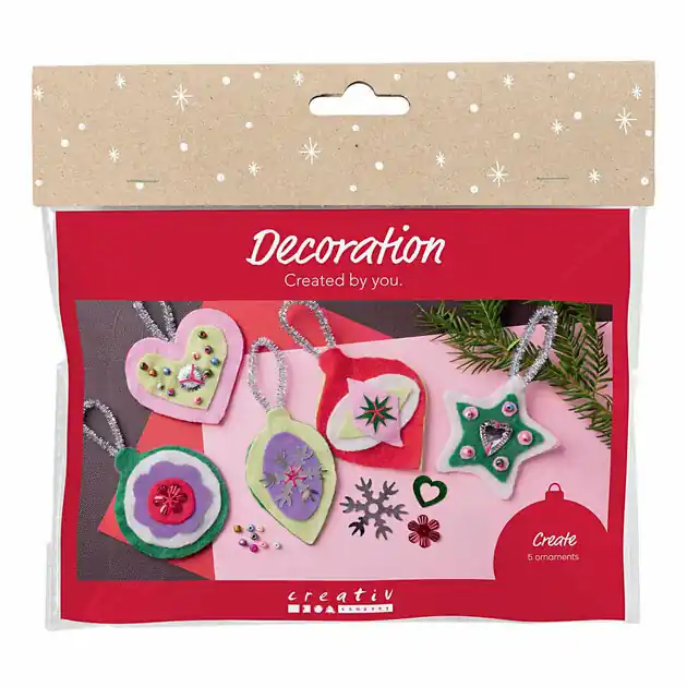 Dagaanbieding Mini Hobbyset Decoratie Vilten Kerstdecoraties