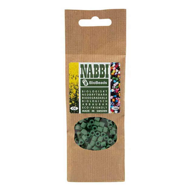 Beperkt Aanbod NABBI BioBeads 5x5mm Donkergroen - 1000st.