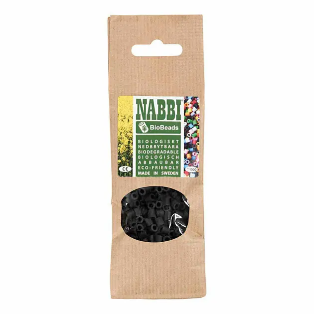 Flitsaanbieding NABBI BioBeads 5x5mm Zwart - 1000st.