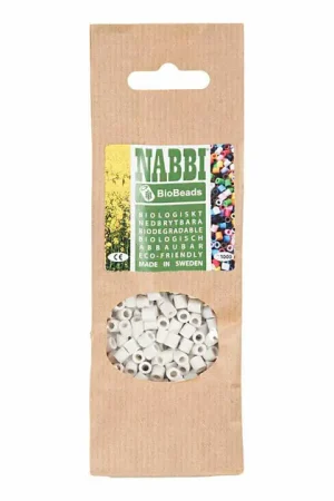 Beperkt Aanbod NABBI BioBeads 5x5mm Wit - 1000st.