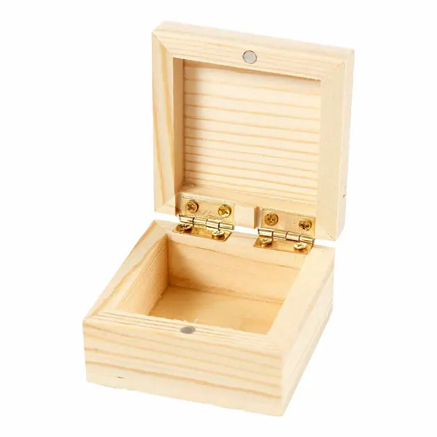 Nieuw Houten Sieradendoosje met Magnetische Sluiting