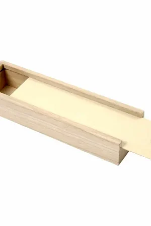 Beste Prijs Houten Pennendoos met Schuifdeksel