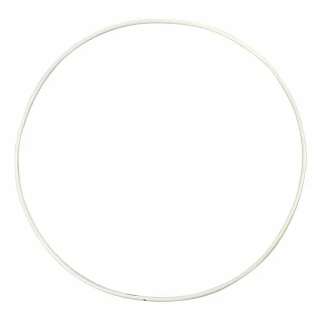 Metalen Draadring Wit - 20cm Seizoensaanbieding