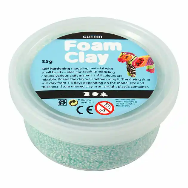 Beperkt Aanbod Foam Clay Glitter Lichtgroen - 35gr.