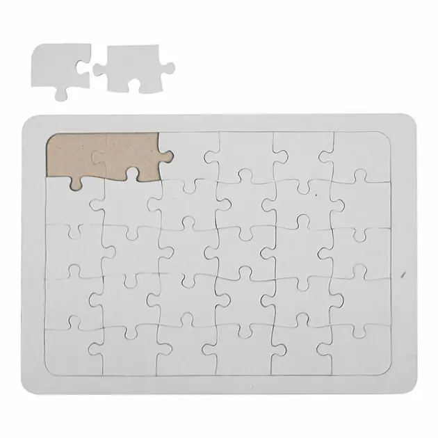 Kartonnen Puzzel Wit - 15x21cm Rechtstreeks Van De Fabrikant