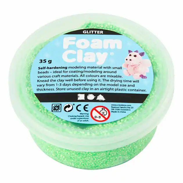 Foam Clay Glitter 35gr - Groen Nu Kopen