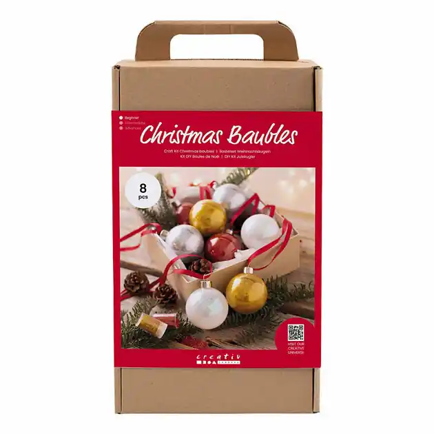 Hobbyset Kerstballen Glitter Aanbieding